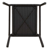 Garden Stacking Chairs 4 pcs Black and Brown 54 x 56 x 90 cm 3403061