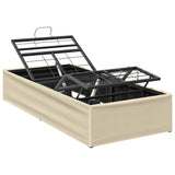 Electric Adjustable Bed Frame Cream 200 x 90 x 33.5 cm Steel 42037293