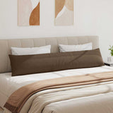 Sofa Pillows 2 pcs Brown 200 x 40 cm Fabric 42013872