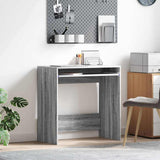 Desk with Drawer Grey Sonoma 77.5 x 43 x 79 cm Engineered Wood 869519