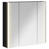Bathroom Mirror Cabinet Black Oak 63.5 x 15.5 x 60.5 cm 889248
