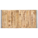 Dining Table 140x70x75 cm Solid Rough Mango Wood 321562