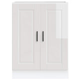 Kitchen Base Cabinet Porto High Gloss White Engineered Wood 853919