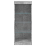 Sideboard with LED Lights Concrete Grey 41x37x100 cm 836731