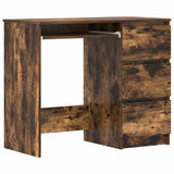 Desk Smoked Oak 90x45x76 cm Engineered Wood 815507