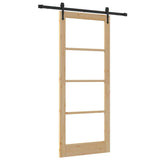 Sliding Door Manual ORKDAL Brown 86 x 211 cm Wood and metal 3332453