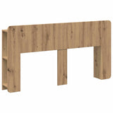 Headboard Cabinet with Storage Artisan Oak Engineered Wood 8001218