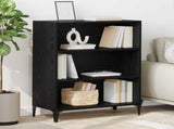 Sideboard Black Oak 69.5 x 32.5 x 90 cm Engineered Wood 880712