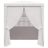 Professional Party Tent with Side Walls 2.5x2.5 m White 90 g/m 48518