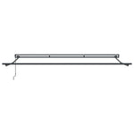 Retractable Awning Manual White 450x300 cm Fabric 3330995
