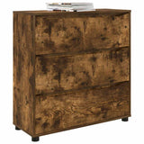 Storage Cabinet Smoked Oak 80 x 31 x 81 cm Engineered Wood 888852