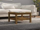 Coffee Table Honey Brown 55x55x40 cm Solid Wood Pine 814272