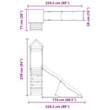 Outdoor Playset Solid Wood Pine 3279151