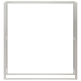 Firewood Rack 110x28x116 cm Stainless Steel 357865