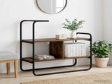Console Table Smoked Oak 80 x 35 x 75 cm Engineered Wood 8007559