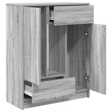Sideboard with Drawers and Doors Grey Sonoma 73x31x90 cm 861855