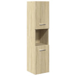 ZNTS 5 Piece Bathroom Furniture Set Sonoma Oak Engineered Wood 3325011