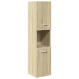ZNTS 5 Piece Bathroom Furniture Set Sonoma Oak Engineered Wood 3325011