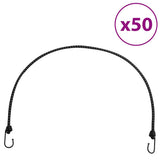 Bungee Cords with Reflective Strips and Hooks 50 pcs 100 cm 4008156