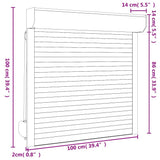 Roller Shutter Aluminium 100x100 cm Anthracite 144978