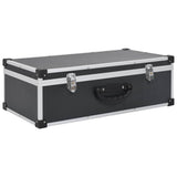91855 CD Case for 80 CDs Aluminium ABS Black