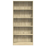 Bookcase Sonoma Oak 80x24x176 cm Engineered Wood 857855