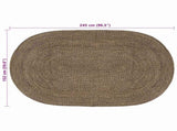 Area Rugs Black 152 x 245 cm Jute 42010656