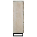 Media Storage Cabinets & Racks White and Black 40 x 33 x 110 cm 4018001