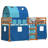 Bunk Bed without Mattress Blue 80x200 cm Solid Wood Pine 3284013
