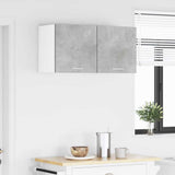 Hanging Cabinet 2 pcs Concrete Grey and White 40 x 31 x 40 cm 884137
