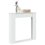 Fireplace Surround White 100x20x100 cm Engineered Wood 854571