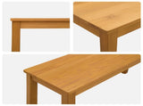 Dining Set 3 pcs Natural Solid Oak Wood 3430271