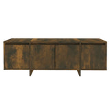 TV Cabinet Smoked Oak 120x30x40.5 cm Engineered Wood 813050