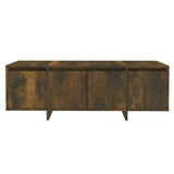 TV Cabinet Smoked Oak 120x30x40.5 cm Engineered Wood 813050
