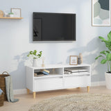 TV Cabinet White 100x34.5x44.5 cm Engineered Wood 831893