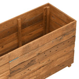 Raised Bed 150x40x55 cm Recycled Teak Wood and Steel 47426
