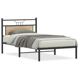 Bed Frame without Mattress Sonoma Oak 107x203 cm Engineered Wood 4106788