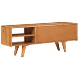 TV Cabinet with Shelf Brown 110 x 30 x 40 cm Solid Acacia Wood 42003317