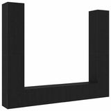 TV Cabinet 6 pcs Black 80 x 30 x 30 cm Engineered wood 3393448