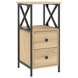 Bedside Cabinets 2 pcs Sonoma Oak 34x35,5x70 cm Engineered Wood 825946