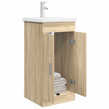 Bathroom Vanity with Sink Sonoma Oak 42 x 40 x 84.5 cm 890674