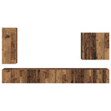 TV Wall Cabinet Set Wall-mounted 6 pcs Old Wood 3408950