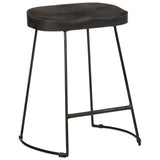 Bar Stools 2 pcs Black 46x38x52 cm Solid Wood Mango 4013529
