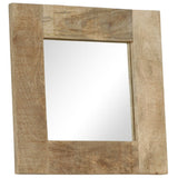 Mirror Solid Mango Wood 50x50 cm 246301