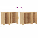 Sideboard Sonoma Oak 90x34x80 cm Engineered Wood 828095