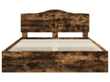 Bed Frame with Drawer Smoked Oak 120 x 190 cm Engineer Wood 3413440