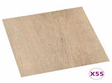 Flooring Planks 5.11 m 55 pcs PVC Light Grey and Dark Brown 42046337