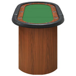 ZNTS 10-Player Poker Table Green 160x80x75 cm 80408