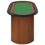 ZNTS 10-Player Poker Table Green 160x80x75 cm 80408