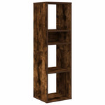 ZNTS Book Cabinet Smoked Oak 34x31x112 cm Engineered Wood 860287